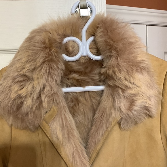 Genuine Sheepskin Maxi Coat - Tan/Camel - Size 10 🇨🇦 - Picture 3 of 17